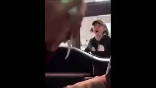 Guy throws Baja blast at Taco Bell worker