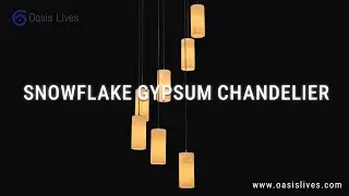 Alabaster Chandeliers lamp in White Shadow for living room hall