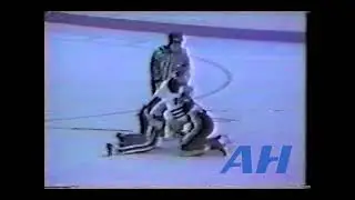 OHL May 3, 1987 Oshawa Generals v North Bay Centennials (melee) Dean Morton v Adam Burt