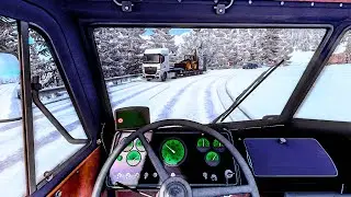 Euro Truck Simulator 2 - MAZ-500 [Steering wheel gameplay]