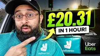 How Much Money I Made In 1 Hour on Uber Eats and Deliveroo?