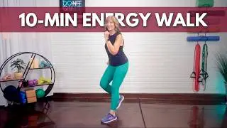 10-Minute Energy Walk for Brain & Body | Indoor Low-Impact Cardio Boost