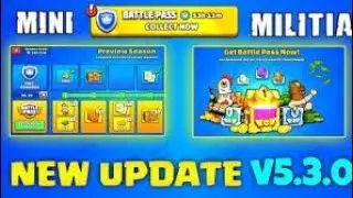 🤑Purchasing🤑Battle pass in ||MINI MILITIA||Crate opening||Season 08