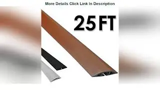 ✔ Electriduct D-2 Low Profile Rubber Duct Cord Cover Floor Cable Protector - 25 Feet - Brown (Raw R