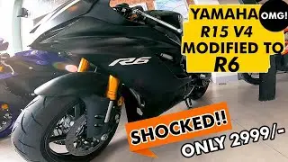 YAMAHA R15 V4 MODIFIED IN TO R6 | PROS & CONS #yamaha #r15 #r15v4 #r6 #modified #sportsbike #vlog