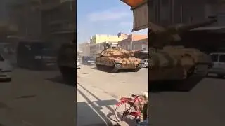 Reinforcements including M60TM tanks towards Ras Al Ayn