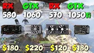 GTX 1060 vs RX 580 vs RX 570 vs GTX 1050 Ti in 2019