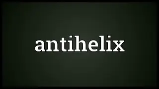 Antihelix Meaning