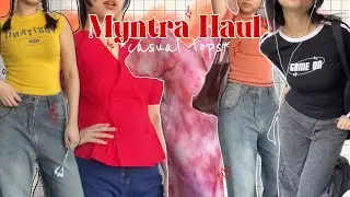 Affordable college to daily wear tops from Myntra staring from 400/- #myntrahaul #myntratop #myntra