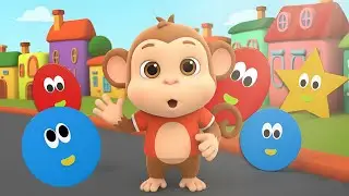 Ten Little Shapes, Learning Videos and Nursery Rhymes for Kids