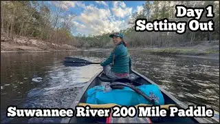 Return to Florida! | Starting Near Georgia Border | Low Water Struggles | Suwannee River Paddle Ep 1