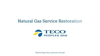 Natural Gas Service Restoration