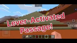 Using Sticky Pistons and Redstone to Build a Lever-Activated Passage in Minecraft! 🕵️&zwj;♂️🔑