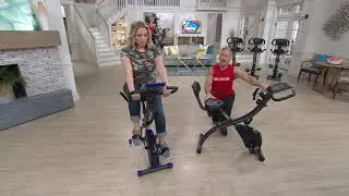 FITNATION Recumbent & Upright Flex Bike w/ Echelon Experience App on QVC