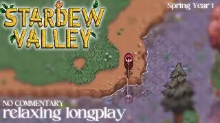 Stardew Valley Relaxing & Cozy Longplay for Sleep, Study, Work, etc | Spring Year 1 | NO COMMENTARY