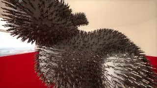 Real-time path tracing: 4968 dancing dudes on Stanford bunny