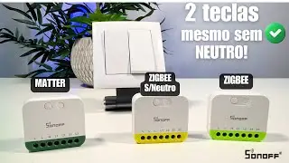 SEM NEUTRO! Automatiza Interruptor 2 teclas com os SONOFF MINI-DUO!