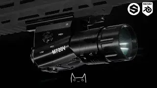 SUREFIRE Tactical Flashlight - Game Ready 3D Asset
