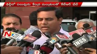 Telangana IT & Municipal Minister KTR Meets Central Ministers | NTV