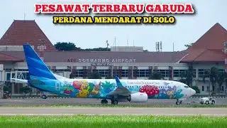 Garuda x Pokemon Perdana Mendarat di Solo!! Garuda Indonesia Pokemon Livery Bikin Langit Penuh Warna