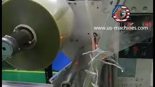 Mooncake flow pillow bag film wrapping sealing packaging machine testing video