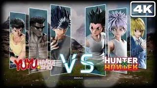 JUMP FORCE : Team YUYU HAKUSHO VS Team HUNTER X HUNTER | 4k ULTRA HD 60FPS