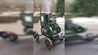 Oldtimer-Standmotor LISTER 2-Zylinder Diesel