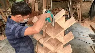 Creative DIY Wooden Furniture Ideas At Home // How To Make A Simple And Easy Vertical Bookcase