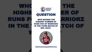 WPL Match 3 Quiz! Pt 17