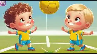 ⚽🏆 Football Soccer Match | Fun Kids Song & 3D Nursery Rhyme ✨