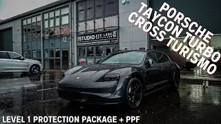 Brand New #Porsche #Taycan Turbo Cross Turismo visits the studio for Ceramic Coatings + PPF!