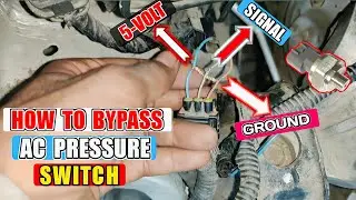 How To Bypass 3 Wires Car AC High Pressure Switch Using 1k&Omega; Resistor
