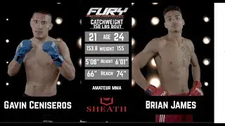 Fury 75 Gavin Cesineros vs Brian James