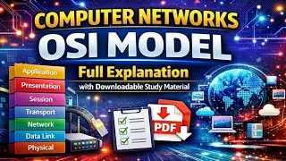 OSI Model Made Easy | Computer Networks | Free Downloadable Study Material | Learning Simplified 