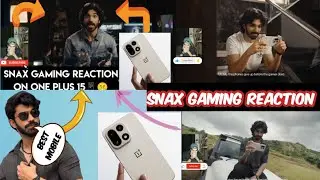 Snax gaming reaction on oneplus 15 | snax gaming new achievement | #snax #snaxgaming #oneplus #new 