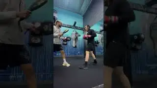 Boxing pad work with Carlos Nava at brickhouse boxing club