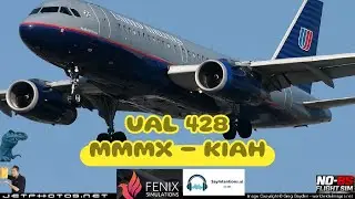 Fenix A319 | United 428 MMMX &rarr; KIAH | MSFS 2024 Real Ops + SayIntentions ATC