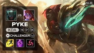 Pyke vs Aurora Mid - KR Challenger - Patch 14.23 Season 14
