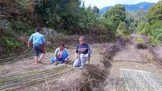 bhumi & sarmila with their son Sanuwa Rai in the village || Bhumi Village family video | rural Nepal