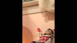 Chloes elf on the shelf driving Disney car toy club