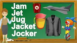 Making Word with Letter  J| Read and Write The Words | Learn English