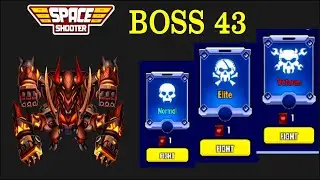New Boss 43 All Levels No Revive | Space Shooter Direct Tutorial