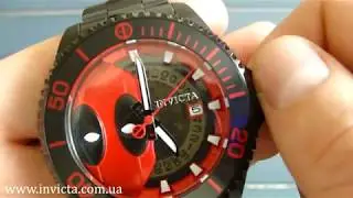 Мужские часы Invicta 27153 Marvel Deadpool Limited Edition Black 200m