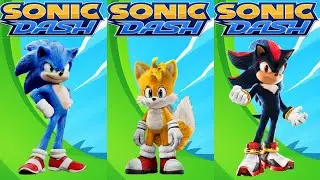 Let's play Sonic Dash Endless Runner Game Part 03 - Movie Sonic 3 vs All Bosses 