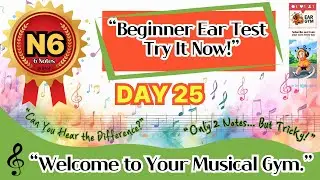 Beginner Ear Training Day 25 - StarterㅣLevel - 6(DCBAGF)Notes &ldquo;No Music Theory Needed!