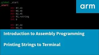 Введение в программирование на ассемблере с помощью ARM &mdash; вывод строк на терминал
