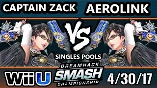 DHA 2017 SSB4 - Captain Zack (Bayonetta) Vs. Aerolink (Bayonetta) Smash 4 - Smash Wii U