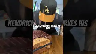 Kendrick Lamar curves his brims👏 #fitted #fittedhats #hat #dodgers #shorts