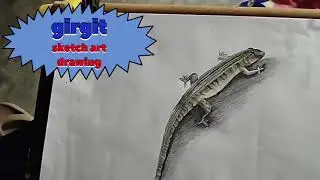 Sketch art girgit drawing