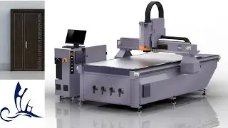 CNC machine for extruding WPC door panel plastic profile making machine PVC window production line
